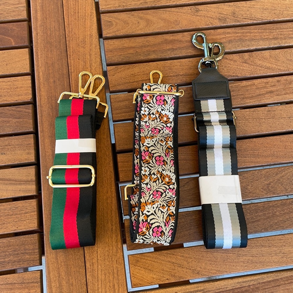Ahdorned bag straps